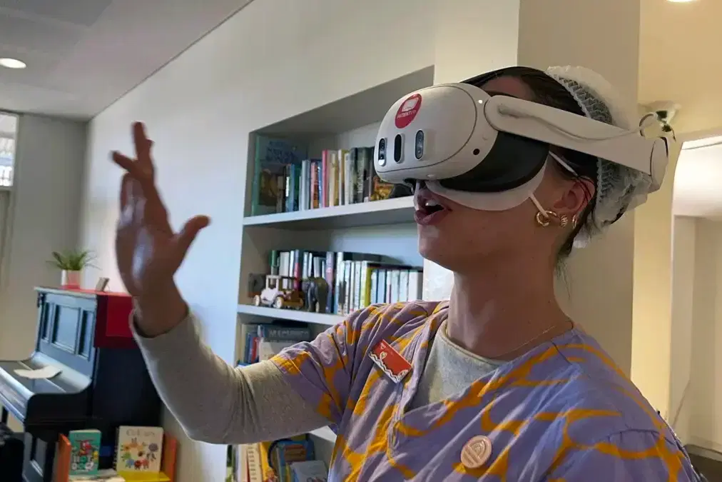 PatientVR in use at a healthcare facility