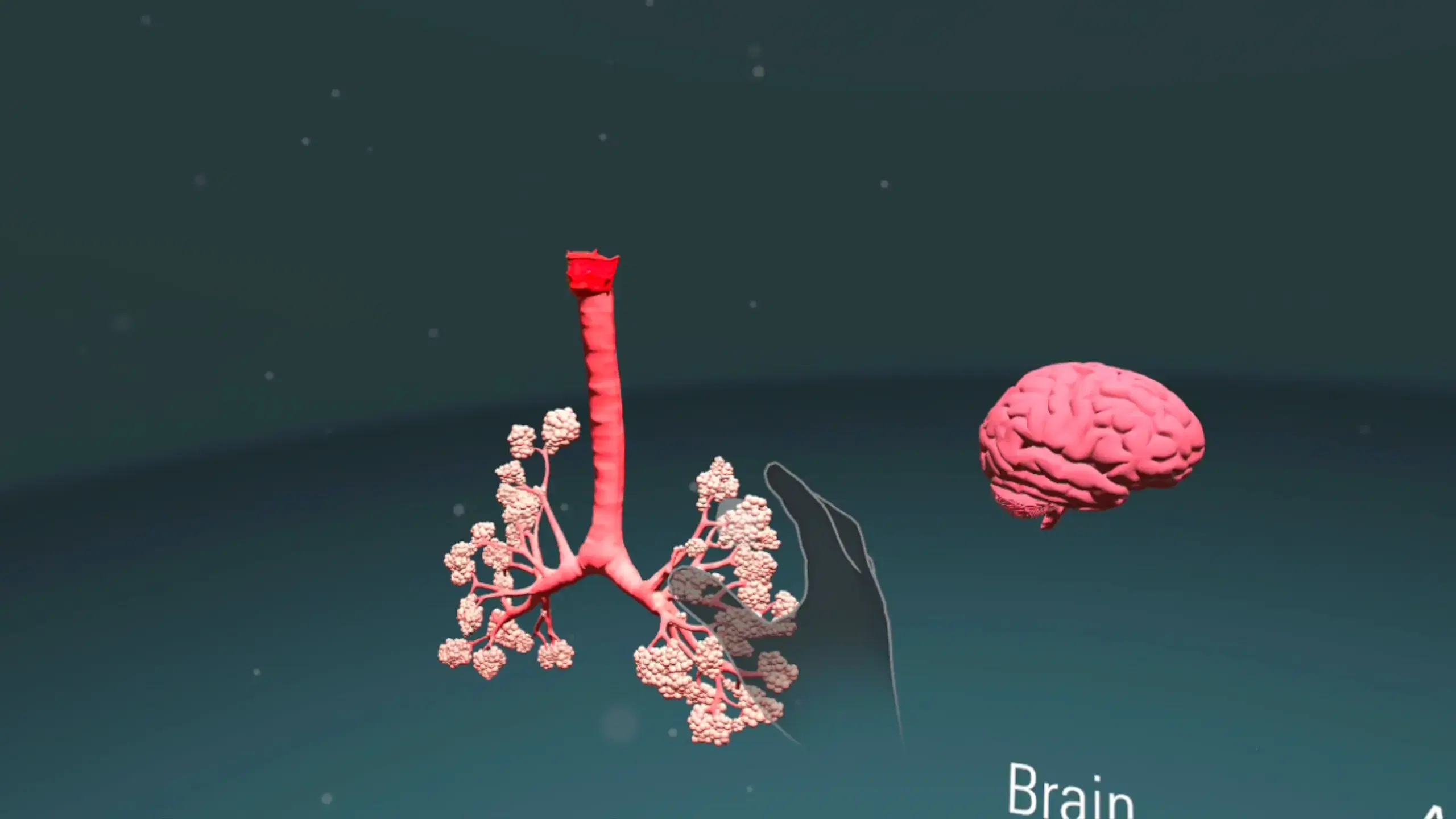 VapingVR — in-experience view illustrating vaping-related health messaging